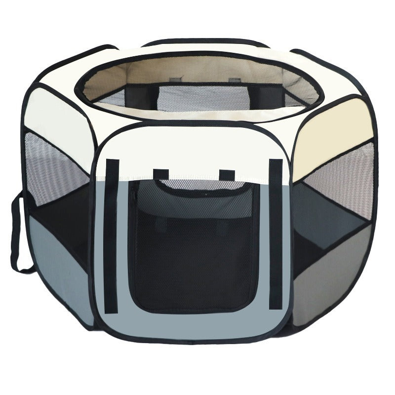 Foldable Octagonal Pet Kennel Tent
