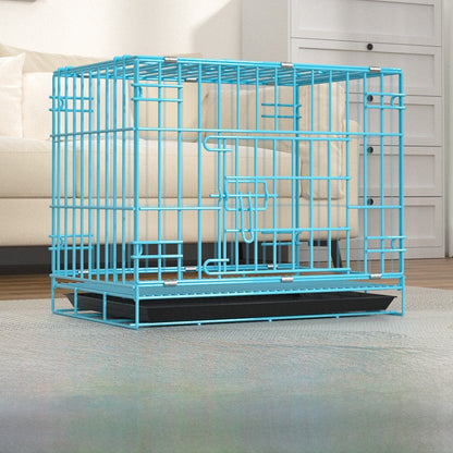 Foldable Iron Dog Cage with Accessory Options