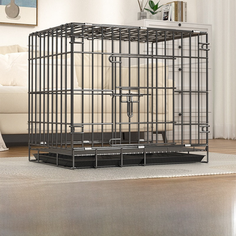 Foldable Iron Dog Cage with Accessory Options