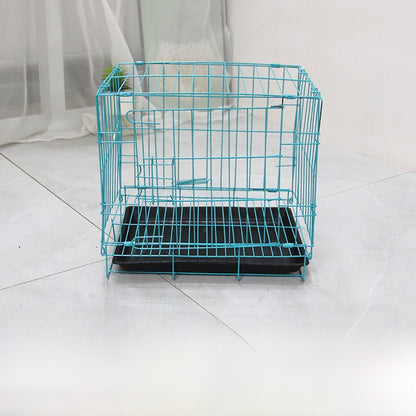 Foldable Iron Dog Cage with Accessory Options
