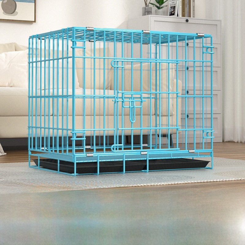 Foldable Iron Dog Cage with Accessory Options