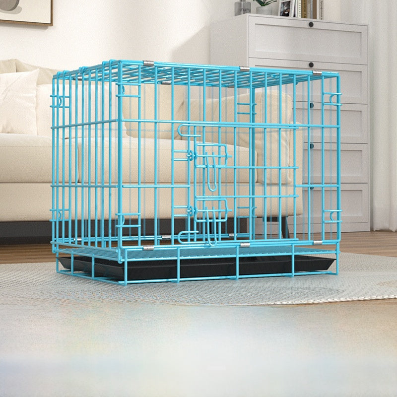 Foldable Iron Dog Cage with Accessory Options