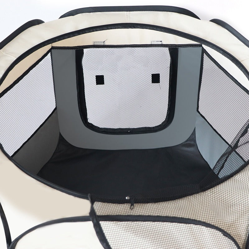 Foldable Octagonal Pet Kennel Tent