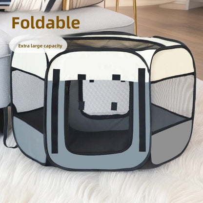 Foldable Octagonal Pet Kennel Tent