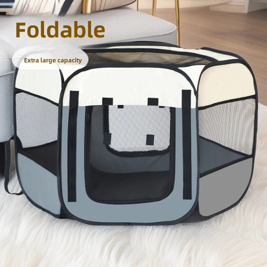Foldable Octagonal Pet Kennel Tent