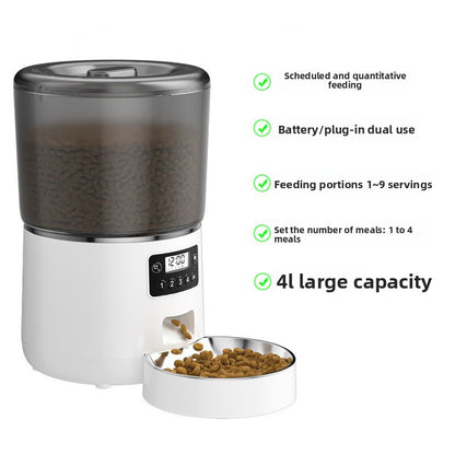 Automatic Pet Feeder WiFi Smart App Control Voice Recording
