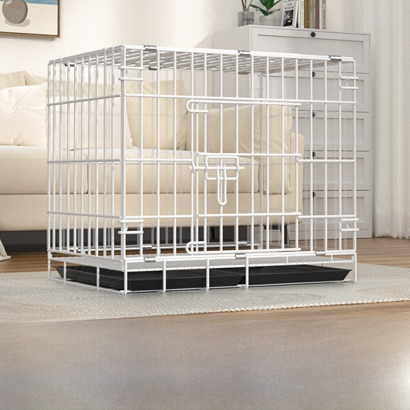 Foldable Iron Dog Cage with Accessory Options