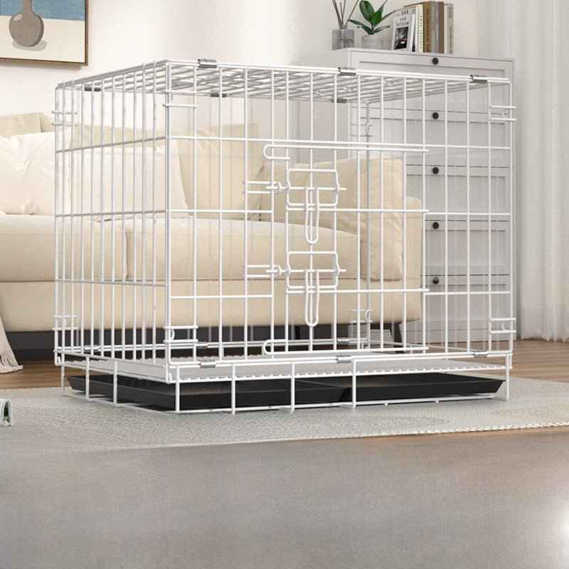Foldable Iron Dog Cage with Accessory Options