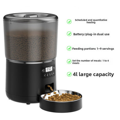 Automatic Pet Feeder WiFi Smart App Control Voice Recording