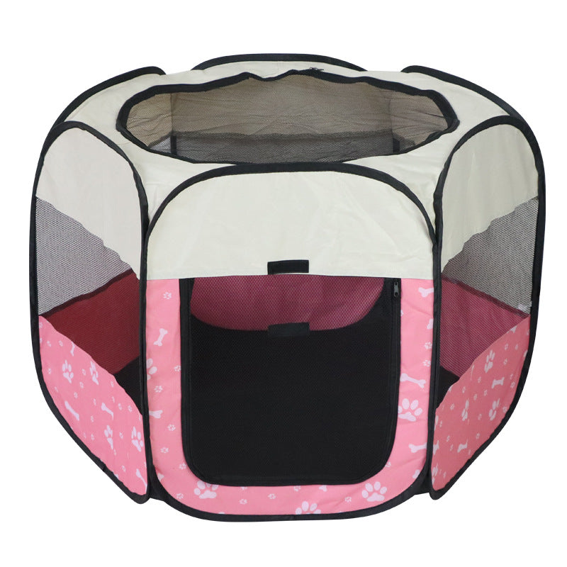 Foldable Octagonal Pet Kennel Tent