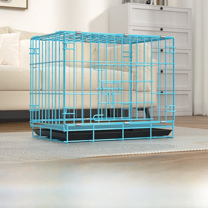 Foldable Iron Dog Cage with Accessory Options