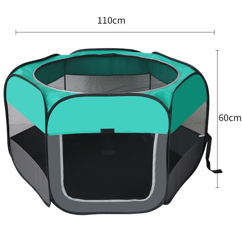 Foldable Octagonal Pet Kennel Tent