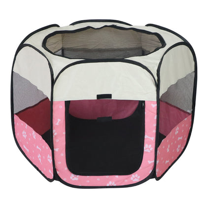 Foldable Octagonal Pet Kennel Tent