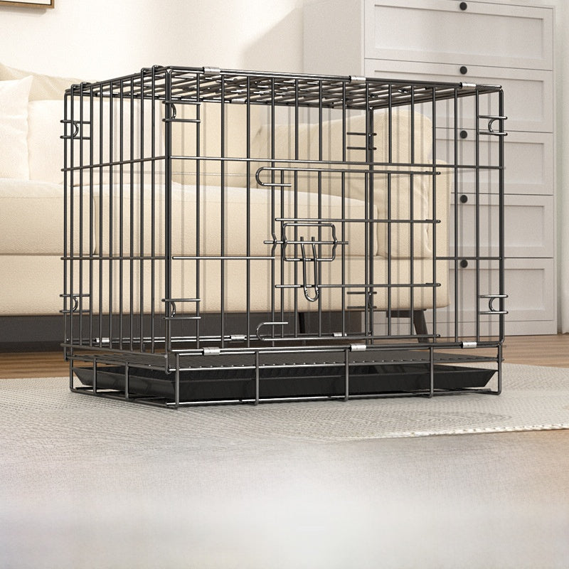 Foldable Iron Dog Cage with Accessory Options