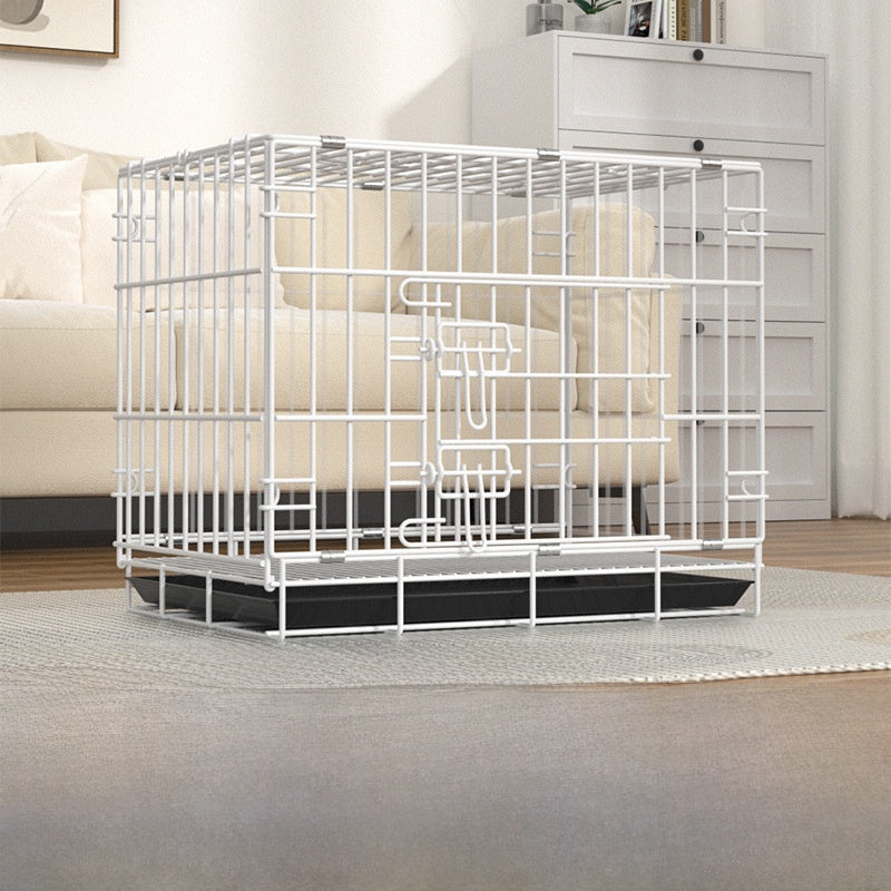 Foldable Iron Dog Cage with Accessory Options