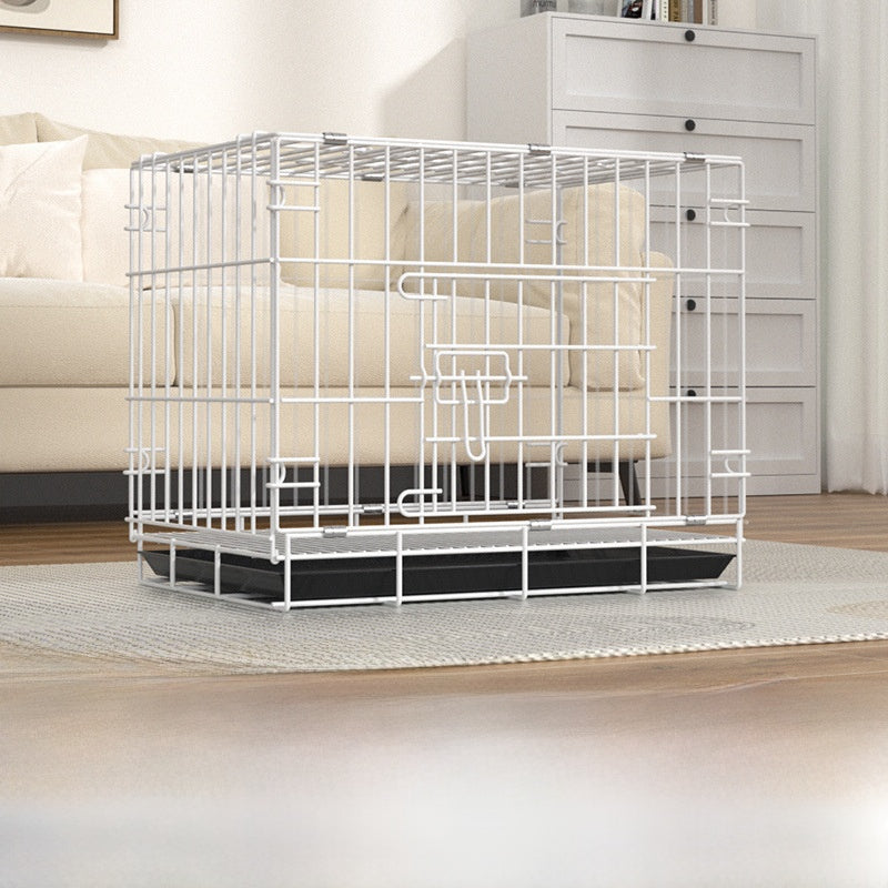Foldable Iron Dog Cage with Accessory Options