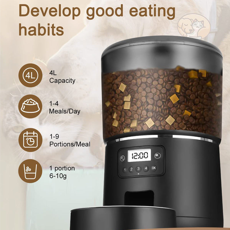 Automatic Pet Feeder WiFi Smart App Control Voice Recording