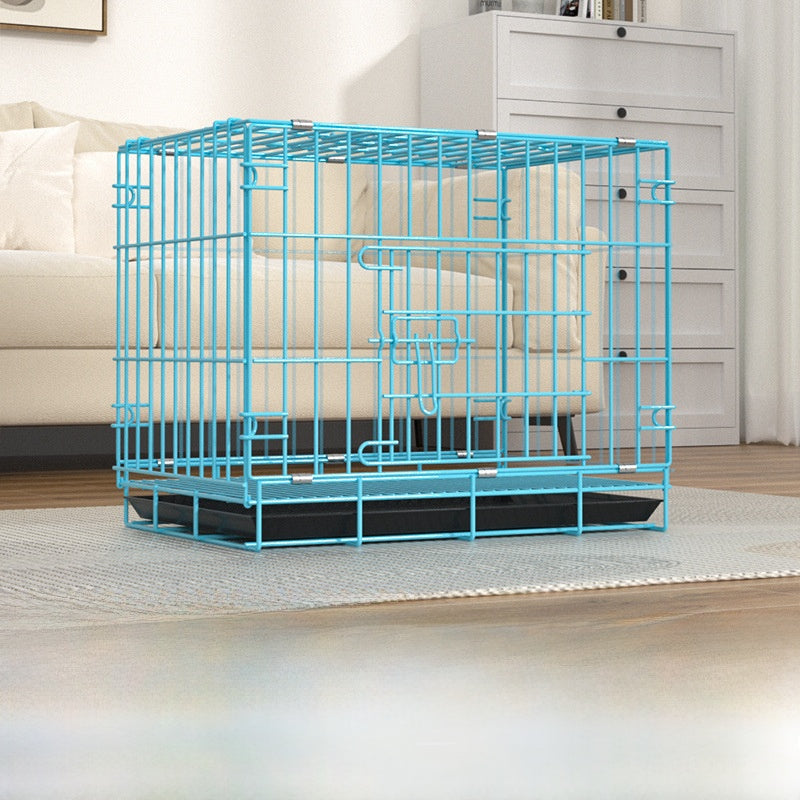 Foldable Iron Dog Cage with Accessory Options